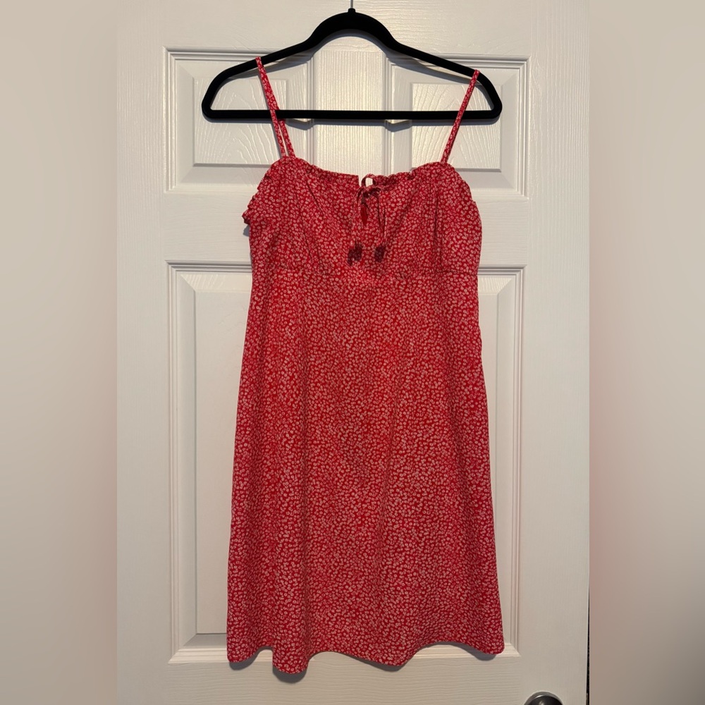 ONLY Floral Red and White Summer Dress